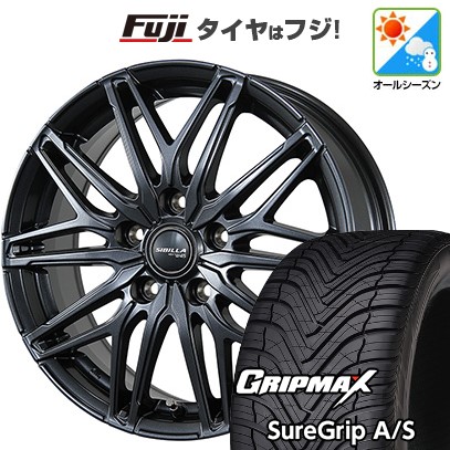 【新品国産車用5穴114.3】 オールシーズンタイヤ ホイール4本セット 215/50R18 グリップマックス シュアグリップ オールシーズン(限定) トピー シビラ NEXT W45 7.5J 18インチ(送料無料)