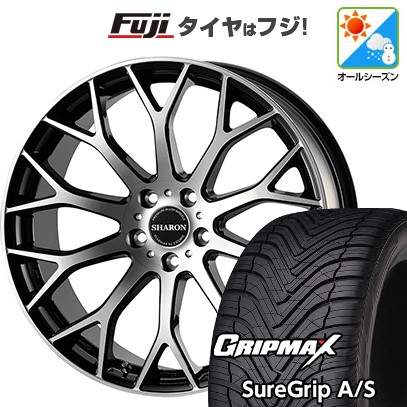 【新品国産車用5穴114.3】 オールシーズンタイヤ ホイール4本セット 235/50R18 グリップマックス シュアグリップ オールシーズン(限定) コスミック ヴェネルディ シャロン 8J 18インチ(送料無料)