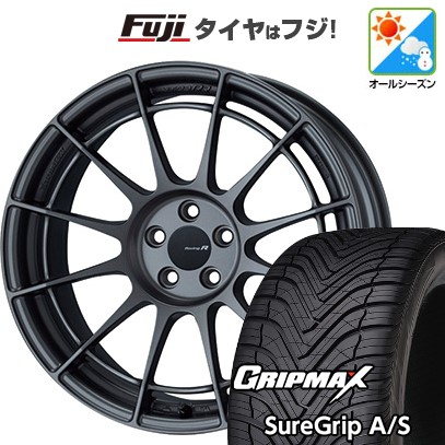 【新品国産車用5穴114.3】 オールシーズンタイヤ ホイール4本セット 235/60R18 グリップマックス シュアグリップ オールシーズン(限定) ENKEI エンケイ Racing Revolution NT03 RR 8J 18インチ(送料無料)
