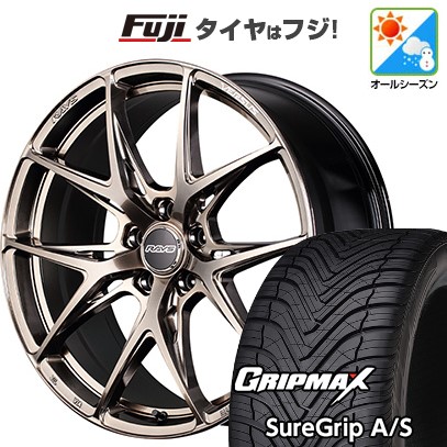 【新品国産車用5穴114.3】 オールシーズンタイヤ ホイール4本セット 235/55R19 グリップマックス シュアグリップ オールシーズン(限定2024年製) RAYS レイズ ベルサス クラフトコレクション VV21S (XIJ) 8J 19インチ(送料無料)