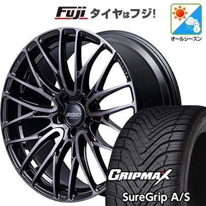 【新品国産車用5穴114.3】 オールシーズンタイヤ ホイール4本セット 225/40R19 グリップマックス シュアグリップ オールシーズン(限定) RAYS レイズ ホムラ 2X10BD BLACK CLEAR EDITION 8.5J 19インチ(送料無料)|フジ スペシャルセレクション