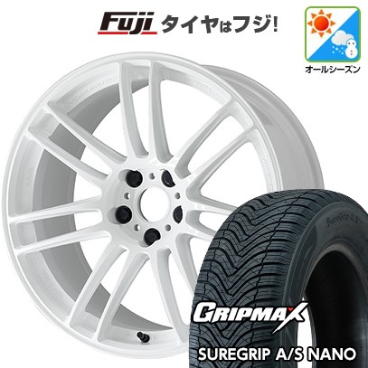 【新品】60系プリウス オールシーズンタイヤ ホイール4本セット 195/60R17 グリップマックス シュアグリップ オールシーズン ナノ(限定) WORK ワーク エモーション ZR7 7J 17インチ(送料無料)|フジ スペシャルセレクション