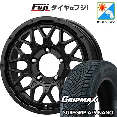 【新品】ジムニー オールシーズンタイヤ ホイール4本セット 175/80R16 グリップマックス シュアグリップ オールシーズン ナノ(限定) コーセイ ボトムガルシア シャドウバーツ 5.5J 16インチ(送料無料)｜フジ スペシャルセレクション