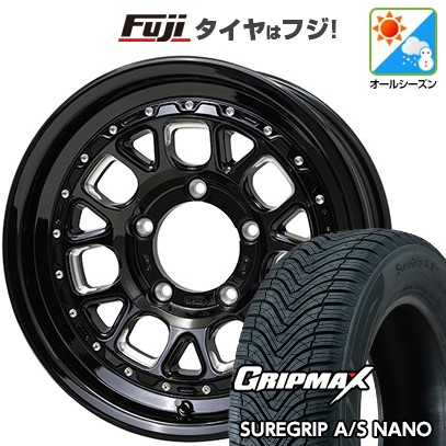 【新品】ジムニー オールシーズンタイヤ ホイール4本セット 175/80R16 グリップマックス シュアグリップ オールシーズン ナノ(限定) ホットスタッフ バークレイハードロック ヒューロン 5.5J 16インチ(送料無料)