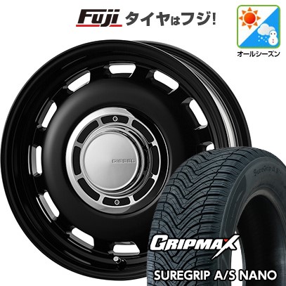 【新品】ジムニー オールシーズンタイヤ ホイール4本セット 175/80R16 グリップマックス シュアグリップ オールシーズン ナノ(限定) コスミック クロスブラッド ディーゼル 5.5J 16インチ(送料無料)|フジ スペシャルセレクション