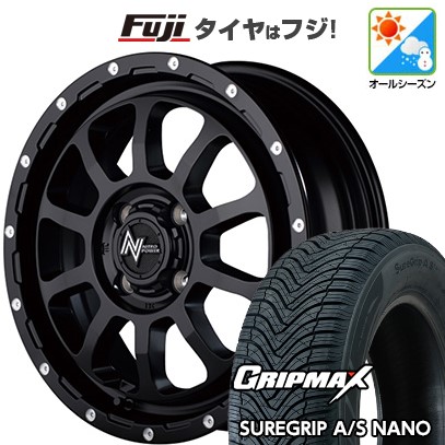 【新品 軽自動車】タフト ソリオ オールシーズンタイヤ ホイール4本セット 165/65R15 グリップマックス シュアグリップ オールシーズン ナノ(限定) MID WHEELS NITRO POWER M10 パーシングKC 5J 15インチ(送料無料)｜フジ スペシャルセレクション