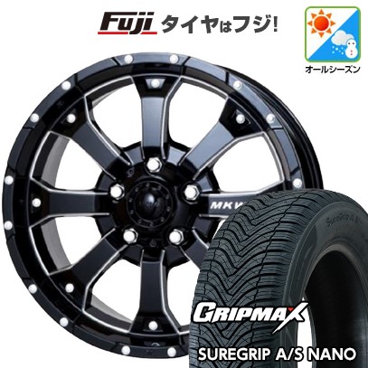【新品】ジムニー オールシーズンタイヤ ホイール4本セット 175/80R16 グリップマックス シュアグリップ オールシーズン ナノ(限定) トライスター MKW MK-46 M/L+ 5.5J 16インチ(送料無料)