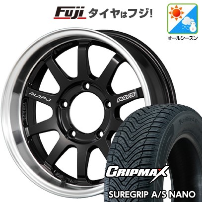 【新品】ジムニー オールシーズンタイヤ ホイール4本セット 175/80R16 グリップマックス シュアグリップ オールシーズン ナノ(限定) RAYS レイズ A LAP-J FORGED 5.5J 16インチ(送料無料)