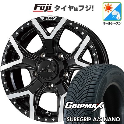 【新品】ジムニー オールシーズンタイヤ ホイール4本セット 175/80R16 グリップマックス シュアグリップ オールシーズン ナノ(限定) クライメイト SUW フォルテ 5.5J 16インチ(送料無料)｜フジ スペシャルセレクション