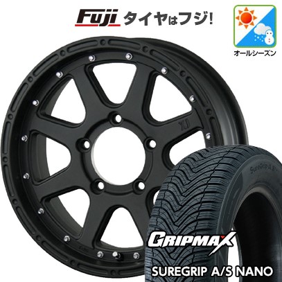 【新品】ジムニー オールシーズンタイヤ ホイール4本セット 175/80R16 グリップマックス シュアグリップ オールシーズン ナノ(限定) MLJ エクストリームJ 5.5J 16インチ(送料無料)