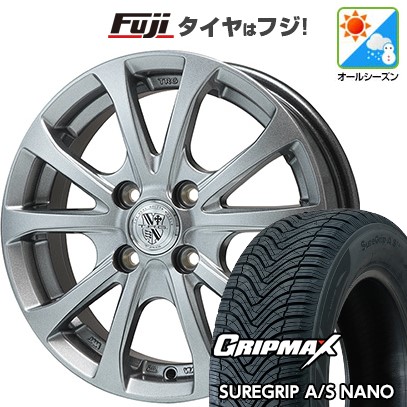 【新品 軽自動車】タフト ソリオ オールシーズンタイヤ ホイール4本セット 165/65R15 グリップマックス シュアグリップ オールシーズン ナノ(限定) ビッグウエイ TRG-バーンII 4.5J 15インチ(送料無料)｜フジ スペシャルセレクション