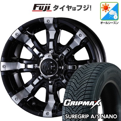 【新品】ジムニー オールシーズンタイヤ ホイール4本セット 175/80R16 グリップマックス シュアグリップ オールシーズン ナノ(限定) クリムソン マーテルギア(MG) ビースト 5.5J 16インチ(送料無料)