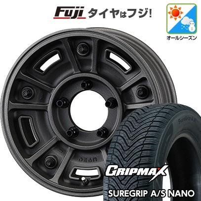 【新品】ジムニー オールシーズンタイヤ ホイール4本セット 175/80R16 グリップマックス シュアグリップ オールシーズン ナノ(限定) クリムソン ディーン BJ メキシカン 5.5J 16インチ(送料無料)｜フジ スペシャルセレクション 87,395円