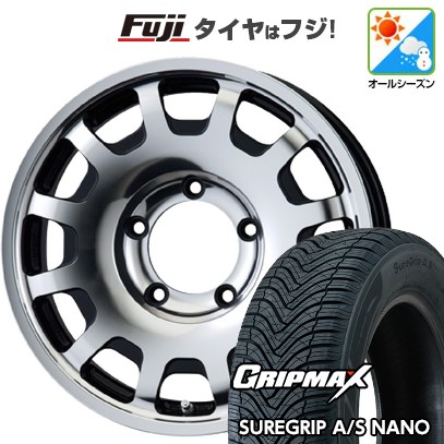 【新品】ジムニー オールシーズンタイヤ ホイール4本セット 175/80R16 グリップマックス シュアグリップ オールシーズン ナノ(限定) ENKEI エンケイ all オールフォー 5.5J 16インチ(送料無料)