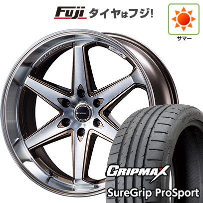 【新品国産車用6穴139.7】 夏タイヤ ホイール4本セット 265/40R22 グリップマックス シュアグリップ PRO SPORT BSW（限定） エムズスピード ジュノウ LC150 9.5J 22インチ(送料無料)