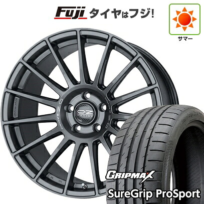 【新品国産車用5穴114.3】 夏タイヤ ホイール4本セット 245/40R20 グリップマックス シュアグリップ PRO SPORT BSW（限定） OZ スーパーツーリズモ ダカール 8.5J 20インチ(送料無料)｜フジ スペシャルセレクション