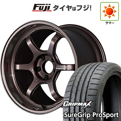 【新品国産車用5穴114.3】 夏タイヤ ホイール4本セット 215/50R18 グリップマックス シュアグリップ PRO SPORT BSW（限定2024年製） ヨコハマ アドバンレーシング R6 7.5J 18インチ(送料無料)