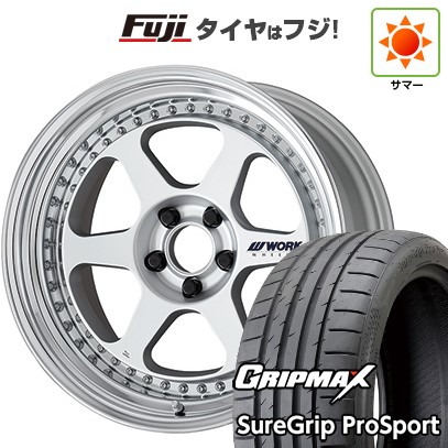 【新品国産車用5穴114.3】 夏タイヤ ホイール4本セット 225/40R19 グリップマックス シュアグリップ PRO SPORT BSW(限定) WORK ワーク マイスター L1 3P 8.5J 19インチ(送料無料)|フジ スペシャルセレクション