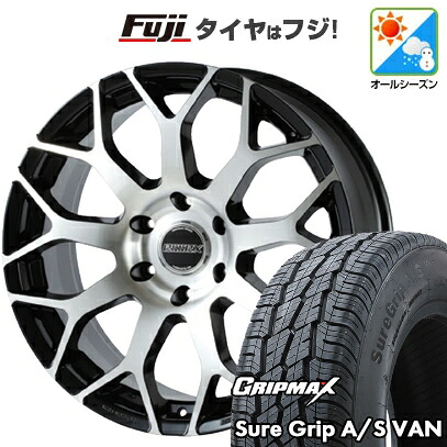 【新品】ハイエース200系 オールシーズンタイヤ ホイール4本セット 215/60R17 109/107H グリップマックス シュアグリップ オールシーズン Van(限定) エセックス EM-17 17インチ(送料無料) 110,700円