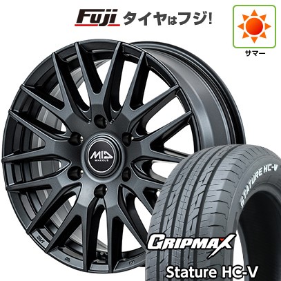 【新品】キャラバン 夏タイヤ ホイール4本セット 215/60R17 109/107S グリップマックス スタチャー HC-V RWL（限定） MID WHEELS MID EXCLUSIVE 029F 6.5J 17インチ(送料無料)｜フジ スペシャルセレクション