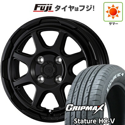 【新品 軽自動車】軽トラ 軽バン 夏タイヤ ホイール4本セット 145/80R12 80/78Q グリップマックス スタチャー HC-V RWL（限定） WEDS ウェッズアドベンチャー スタットベルク 3.5J 12インチ(送料無料) 43,485円