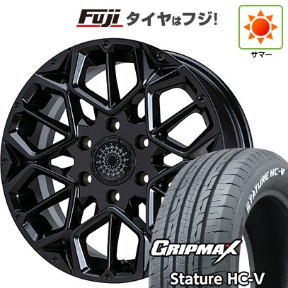 【新品】ハイエース200系 夏タイヤ ホイール4本セット 215/60R17 109/107S グリップマックス スタチャー HC-V RWL(限定) ヴァレンティジャパン VALENTI ヴィゴラス 6.5J 17インチ(送料無料)|フジ スペシャルセレクション