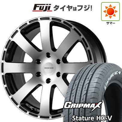 【新品】ハイエース200系 夏タイヤ ホイール4本セット 225/50R18 107/105T グリップマックス スタチャー HC-V RWL（限定） レベルソン CS-R8 8J 18インチ(送料無料)