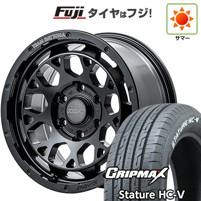 【新品】ハイエース200系 夏タイヤ ホイール4本セット 215/65R16 109/107S グリップマックス スタチャー HC-V RWL(限定) RAYS レイズ デイトナ M9+ 6.5J 16インチ(送料無料)