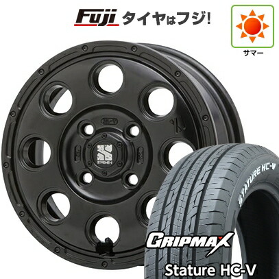 【新品 軽自動車】軽トラ 軽バン 夏タイヤ ホイール4本セット 145/80R12 80/78Q グリップマックス スタチャー HC-V RWL（限定） MLJ エクストリームJ KK03 3.5J 12インチ(送料無料)