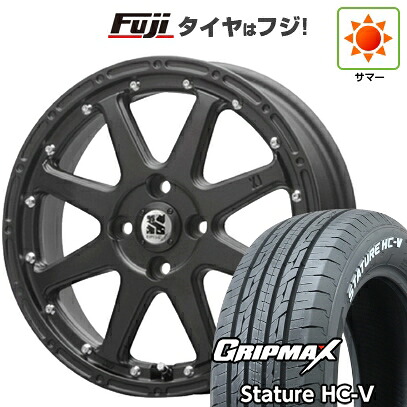 【新品 軽自動車】軽トラ 軽バン 夏タイヤ ホイール4本セット 145/80R12 80/78Q グリップマックス スタチャー HC-V RWL（限定） MLJ エクストリームJ 4J 12インチ(送料無料)｜フジ スペシャルセレクション