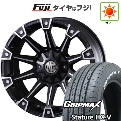 【新品】ハイエース200系 夏タイヤ ホイール4本セット 215/65R16 109/107S グリップマックス スタチャー HC-V RWL（限定） クリムソン マーテルギア(MG) モンスター 7J 16インチ(送料無料)
