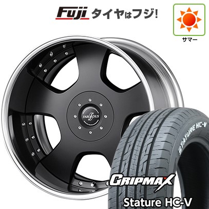 【新品】ハイエース200系 夏タイヤ ホイール4本セット 225/50R18 107/105T グリップマックス スタチャー HC-V RWL（限定） ファブレス プロファンド LD-5 2ピース 8J 18インチ(送料無料)