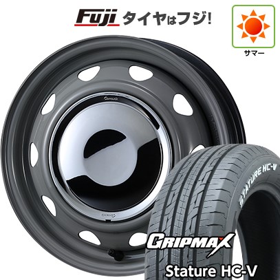 【新品 軽自動車】軽トラ 軽バン 夏タイヤ ホイール4本セット 145/80R12 80/78Q グリップマックス スタチャー HC-V RWL(限定) WEDS ウェッズ スチールホイル ネオキャロ 3.5J 12インチ(送料無料)|フジ スペシャルセレクション
