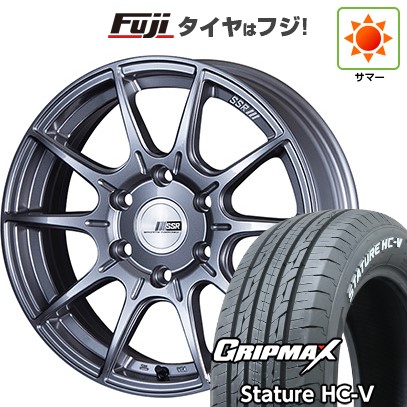 【新品】ハイエース200系 夏タイヤ ホイール4本セット 215/65R16 109/107S グリップマックス スタチャー HC-V RWL（限定） SSR ディバイド X01H 6.5J 16インチ(送料無料)