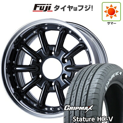 【新品】ハイエース200系 夏タイヤ ホイール4本セット 215/65R16 109/107S グリップマックス スタチャー HC-V RWL（限定） エセックス ENCB 2P 16インチ(送料無料) 149,300円