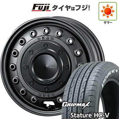 【新品 軽自動車】軽トラ 軽バン 夏タイヤ ホイール4本セット 145/80R12 80/78Q グリップマックス スタチャー HC-V RWL（限定） クリムソン ディーン コロラド 4J 12インチ(送料無料)