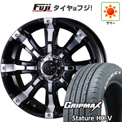【新品】キャラバン 夏タイヤ ホイール4本セット 215/65R16 109/107S グリップマックス スタチャー HC-V RWL(限定) クリムソン マーテルギア(MG) ビースト 6J 16インチ(送料無料)