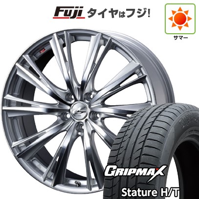 【新品国産車用5穴114.3】 夏タイヤ ホイール4本セット 235/55R18 グリップマックス スタチャー H/T BSW(限定) WEDS ウェッズ レオニス WX 7J 18インチ(送料無料)|フジ スペシャルセレクション