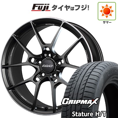 【新品国産車用5穴114.3】 夏タイヤ ホイール4本セット 225/60R18 グリップマックス スタチャー H/T BSW（限定） RAYS レイズ ボルクレーシング G025 7.5J 18インチ(送料無料)