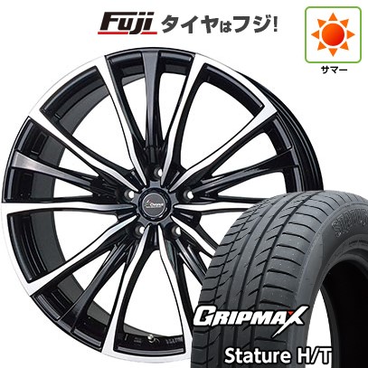 【新品国産車用5穴114.3】 夏タイヤ ホイール4本セット 225/60R18 グリップマックス スタチャー H/T BSW（限定） ホットスタッフ クロノス CH-110 7.5J 18インチ(送料無料)