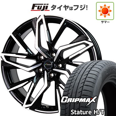 【新品国産車用5穴114.3】 夏タイヤ ホイール4本セット 225/60R18 グリップマックス スタチャー H/T BSW(限定) ホットスタッフ クロノス CH-112 7J 18インチ(送料無料)|フジ スペシャルセレクション