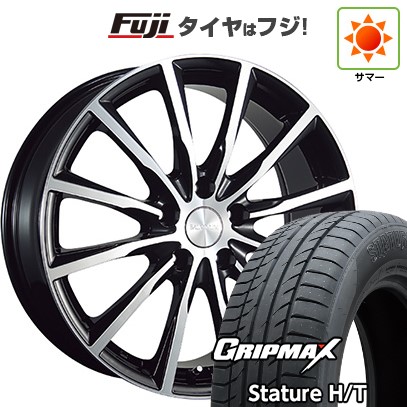 【新品国産車用5穴114.3】 夏タイヤ ホイール4本セット 225/60R18 グリップマックス スタチャー H/T BSW（限定） ブリヂストン バルミナ A12 7.5J 18インチ(送料無料)｜フジ スペシャルセレクション