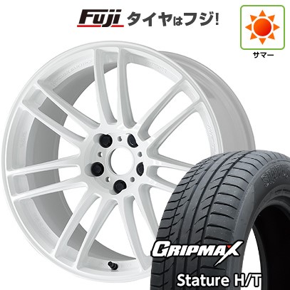 【新品国産車用5穴114.3】 夏タイヤ ホイール4本セット 225/60R18 グリップマックス スタチャー H/T BSW（限定） WORK ワーク エモーション ZR7 7.5J 18インチ(送料無料)