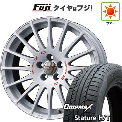 【新品国産車用5穴114.3】 夏タイヤ ホイール4本セット 225/60R18 グリップマックス スタチャー H/T BSW（限定） OZ スーパーツーリズモ WRC 8J 18インチ(送料無料)