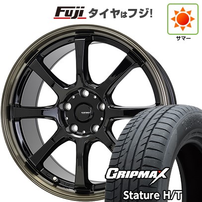 【新品国産車用5穴114.3】 夏タイヤ ホイール4本セット 225/60R18 グリップマックス スタチャー H/T BSW(限定) ホットスタッフ ジースピード P-08 7J 18インチ(送料無料)|フジ スペシャルセレクション