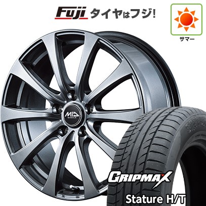 【新品国産車用5穴114.3】 夏タイヤ ホイール4本セット 225/55R18 グリップマックス スタチャー H/T BSW（限定） MID WHEELS G10 7.5J 18インチ(送料無料)