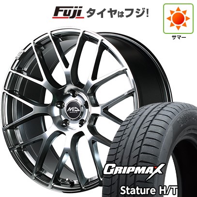 【新品国産車用5穴114.3】 夏タイヤ ホイール4本セット 225/55R18 グリップマックス スタチャー H/T BSW（限定） MID WHEELS MID EXCLUSIVE 028F 7J 18インチ(送料無料) 99,000円