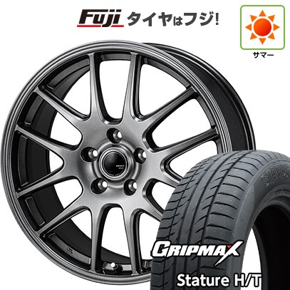 【新品国産車用5穴114.3】 夏タイヤ ホイール4本セット 225/65R17 グリップマックス スタチャー H/T BSW（限定） モンツァ ZACK JP-205 7J 17インチ(送料無料)