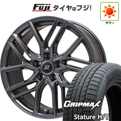 【新品国産車用5穴114.3】 夏タイヤ ホイール4本セット 235/50R18 グリップマックス スタチャー H/T BSW（限定） ブランドルライン ヴァレーゼ ディープグレー 7.5J 18インチ(送料無料)｜フジ スペシャルセレクション