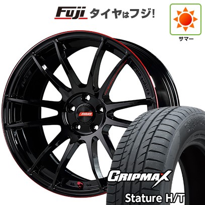 【新品国産車用5穴114.3】 夏タイヤ ホイール4本セット 235/55R18 グリップマックス スタチャー H/T BSW(限定) RAYS レイズ グラムライツ 57エクストリーム REV LIMIT EDITION 7.5J 18インチ(送料無料)